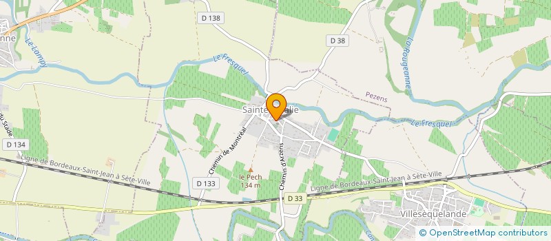 localisation de l'entreprise MADAME MYRIAM DARDE  SAINTE-EULALIE