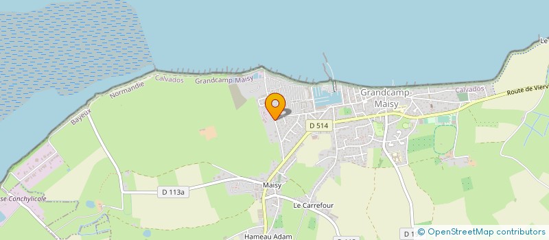 localisation de l'entreprise MADAME MYRIAM DARLES  GRANDCAMP-MAISY