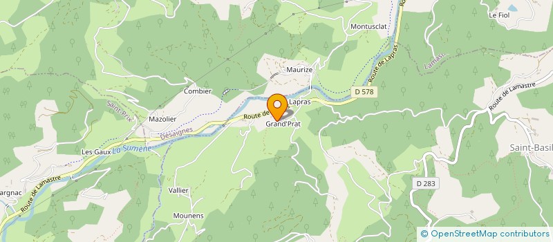 localisation de l'entreprise MADAME MYRIAM DE SURVILLE  SAINT-BASILE