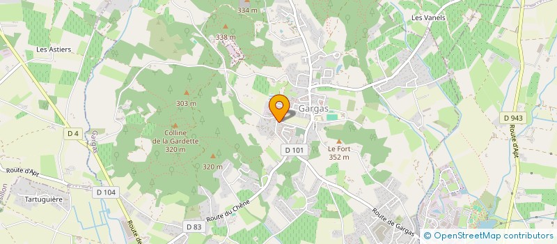 localisation de l'entreprise MADAME MYRIAM DEFONTAINE  GARGAS