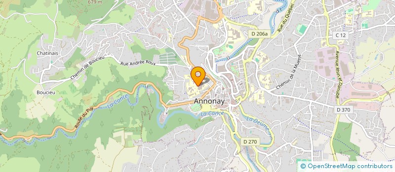 localisation de l'entreprise MADAME MYRIAM DEFOUR  ANNONAY