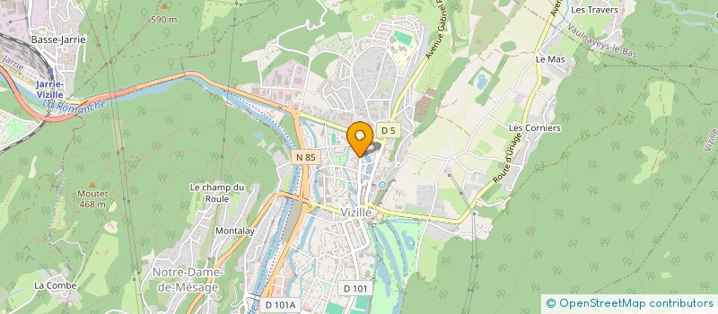 localisation de l'entreprise MADAME MYRIAM DELIH  VIZILLE