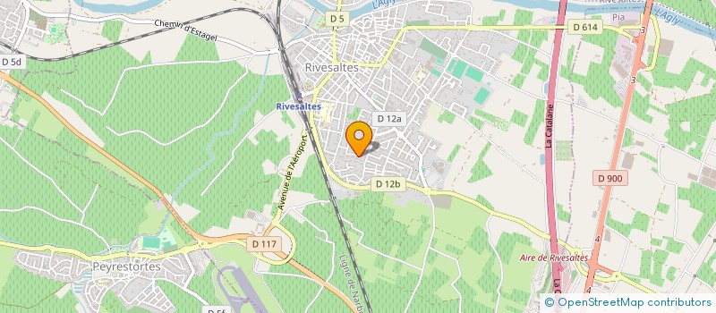 localisation de l'entreprise MADAME MYRIAM DENEUVILLE  RIVESALTES