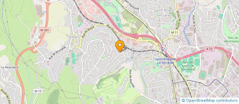 localisation de l'entreprise MADAME MYRIAM DERGHAM  SAINT-ETIENNE