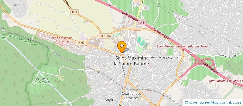 localisation de l'entreprise MADAME MYRIAM DESEUSTE à SAINT-MAXIMIN-LA-SAINTE-BAUME