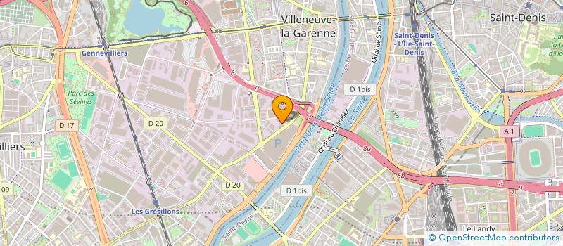 localisation de l'entreprise MADAME MYRIAM DIABY  VILLENEUVE-LA-GARENNE