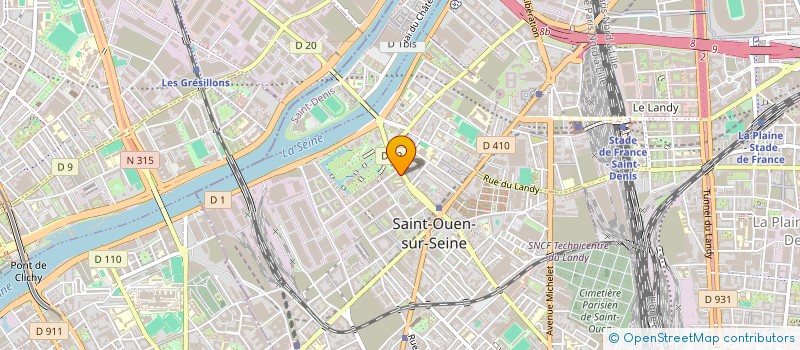 localisation de l'entreprise MADAME MYRIAM DIALLO à SAINT-OUEN-SUR-SEINE