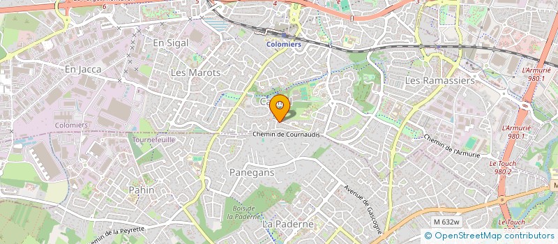 localisation de l'entreprise MADAME MYRIAM DIEZ  COLOMIERS