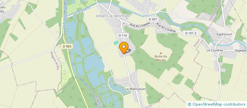 localisation de l'entreprise MADAME MYRIAM DJEBLI  VILLIERS-LE-MORHIER