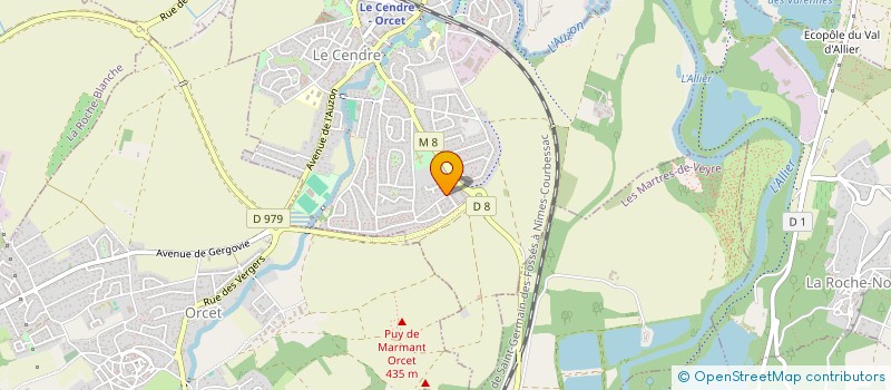 localisation de l'entreprise MADAME MYRIAM DJOUAMA CHENE  LE CENDRE