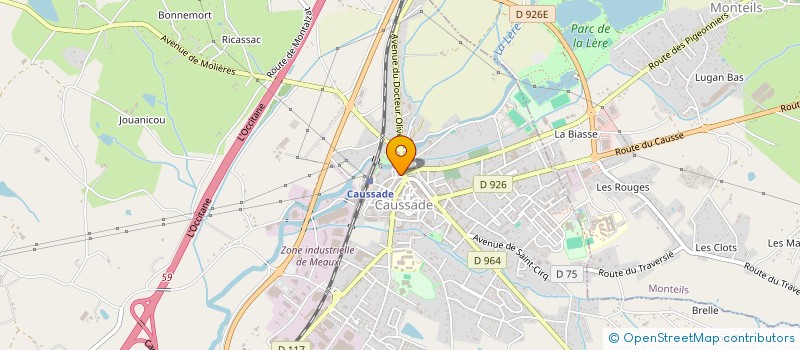 localisation de l'entreprise MADAME MYRIAM DOS SANTOS  CAUSSADE