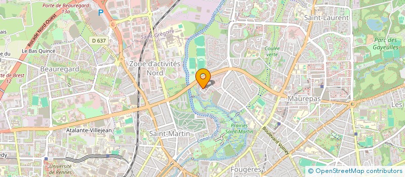 localisation de l'entreprise MADAME MYRIAM DOSSO  RENNES