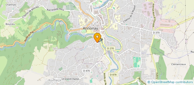 localisation de l'entreprise MADAME MYRIAM DUVERT  ANNONAY