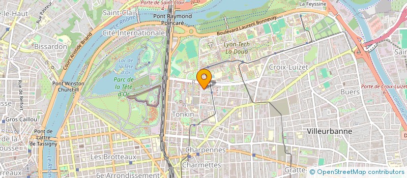 localisation de l'entreprise MADAME MYRIAM EL KOUKHO  VILLEURBANNE