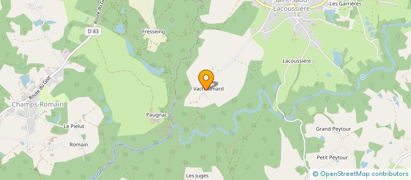 localisation de l'entreprise MADAME MYRIAM ELMASSIAN  SAINT-SAUD-LACOUSSIERE