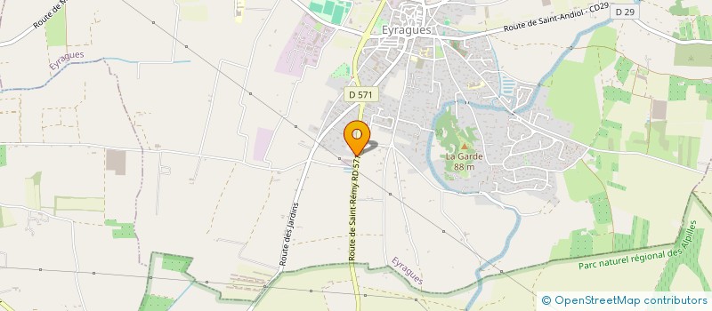 localisation de l'entreprise MADAME MYRIAM ERMENS  EYRAGUES