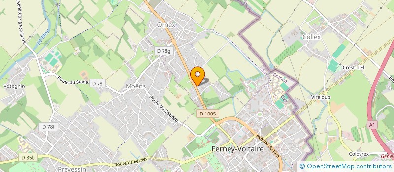 localisation de l'entreprise MADAME MYRIAM ESFAHANI  ORNEX