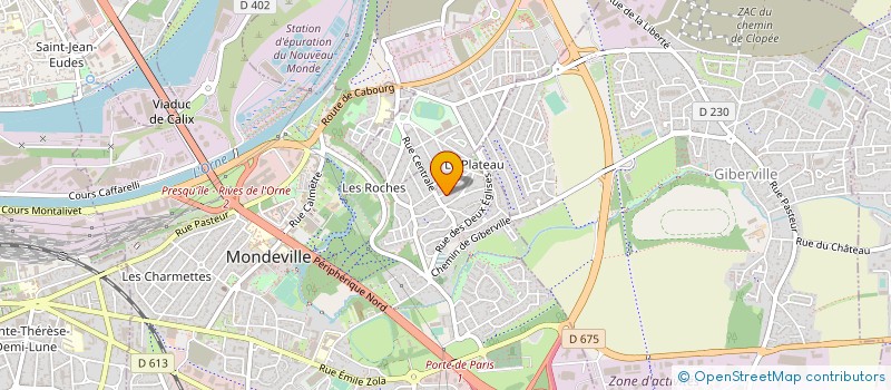 localisation de l'entreprise MADAME MYRIAM ESSILINI  MONDEVILLE