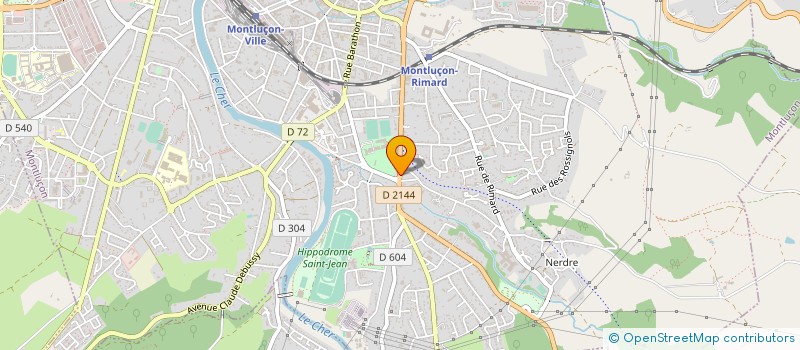 localisation de l'entreprise MADAME MYRIAM FENIET  MONTLUCON