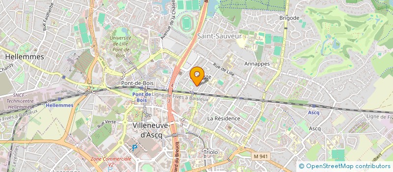 localisation de l'entreprise MADAME MYRIAM FERAOUNE  VILLENEUVE-D'ASCQ