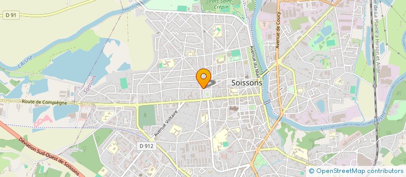 localisation de l'entreprise MADAME MYRIAM FERBER à SOISSONS