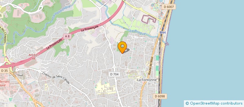 localisation de l'entreprise MADAME MYRIAM FIANDINO à ANTIBES