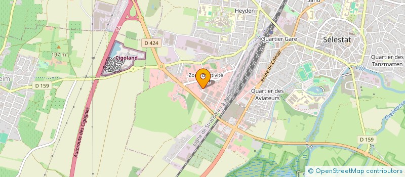 localisation de l'entreprise MADAME MYRIAM FONTENEAU  SELESTAT