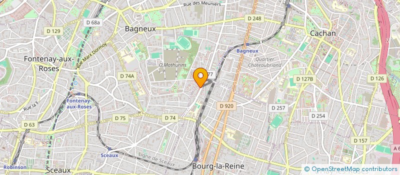 localisation de l'entreprise MADAME MYRIAM FONTENEAU à BOURG-LA-REINE