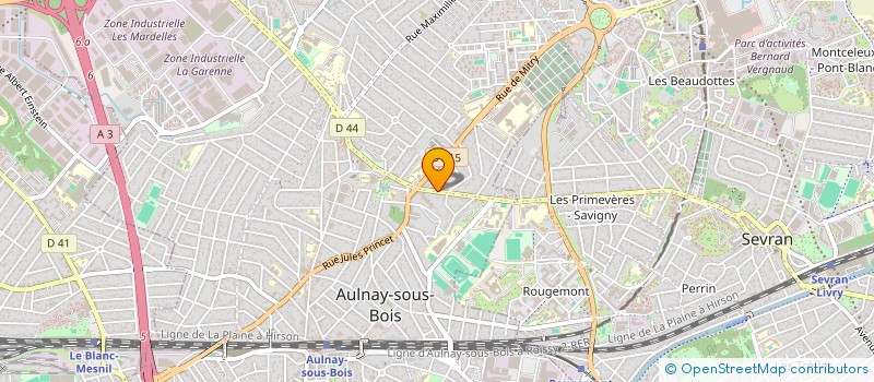 localisation de l'entreprise MADAME MYRIAM FOREST à AULNAY-SOUS-BOIS