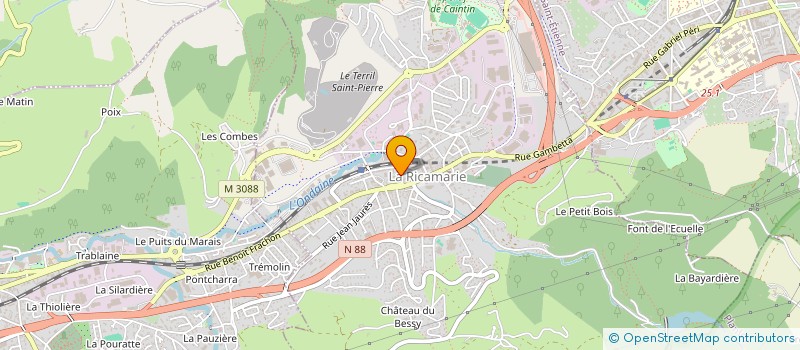 localisation de l'entreprise MADAME MYRIAM FOUGHALI  LA RICAMARIE