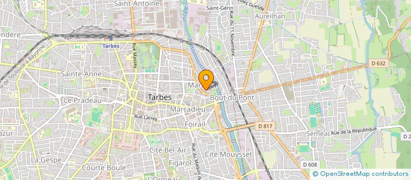 localisation de l'entreprise MADAME MYRIAM FOURCADE  TARBES