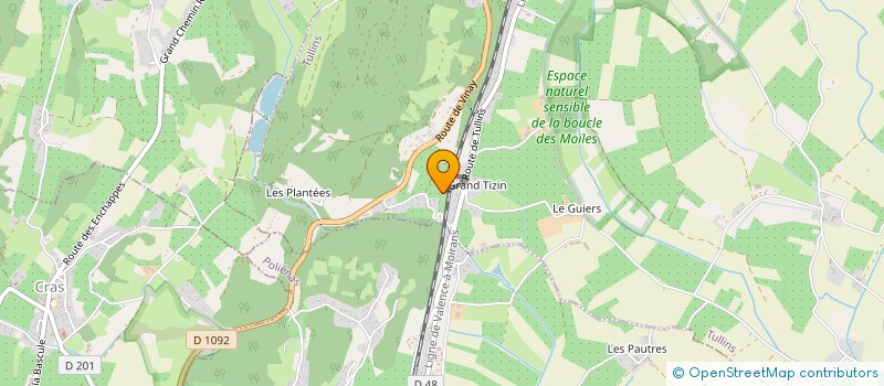 localisation de l'entreprise MADAME MYRIAM FRAPART  TULLINS