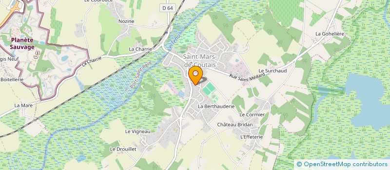 localisation de l'entreprise MADAME MYRIAM GABY PATRICIA CHARRIER  SAINT-MARS-DE-COUTAIS