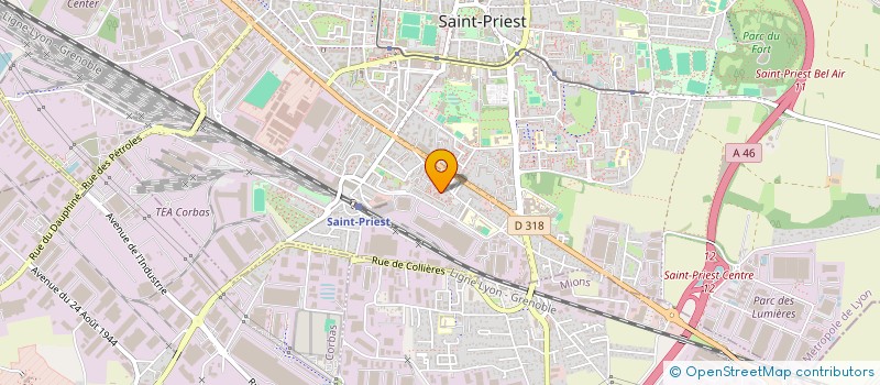 localisation de l'entreprise MADAME MYRIAM GAGLIARDINI  SAINT-PRIEST