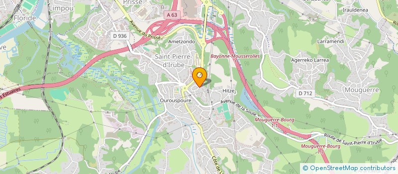 localisation de l'entreprise MADAME MYRIAM GARCIA  SAINT-PIERRE-D'IRUBE