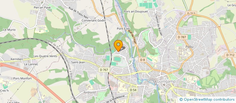 localisation de l'entreprise MADAME MYRIAM GARLANTEZEC  GUINGAMP