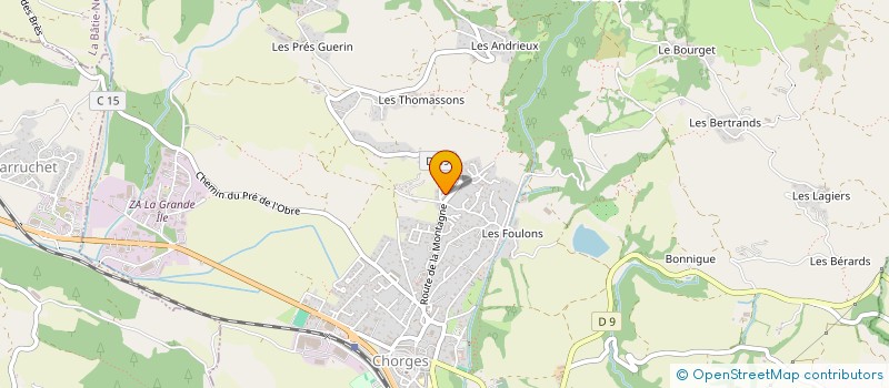 localisation de l'entreprise MADAME MYRIAM GAUDY à CHORGES