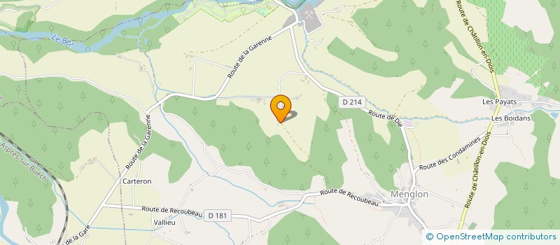 localisation de l'entreprise MADAME MYRIAM GAUTHIER - MOREAU  MENGLON