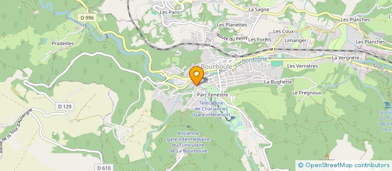 localisation de l'entreprise MADAME MYRIAM GESNIN  LA BOURBOULE