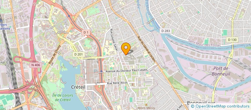 localisation de l'entreprise MADAME MYRIAM GHEZIEL  CRETEIL