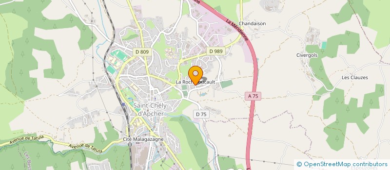 localisation de l'entreprise MADAME MYRIAM GIBELIN  SAINT-CHELY-D'APCHER