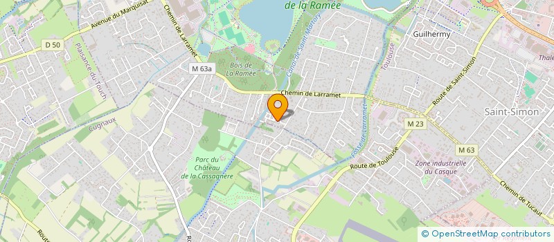 localisation de l'entreprise MADAME MYRIAM GILMAIRE  TOURNEFEUILLE