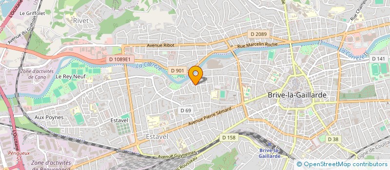 localisation de l'entreprise MADAME MYRIAM GIRROY  BRIVE-LA-GAILLARDE