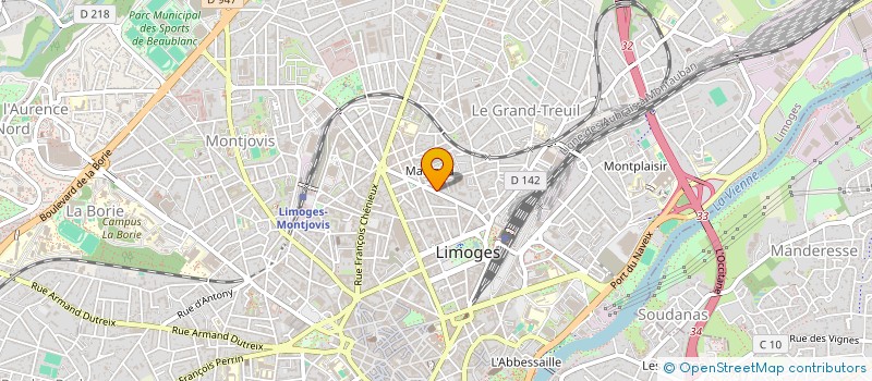 localisation de l'entreprise MADAME MYRIAM GIUDICELLI à LIMOGES