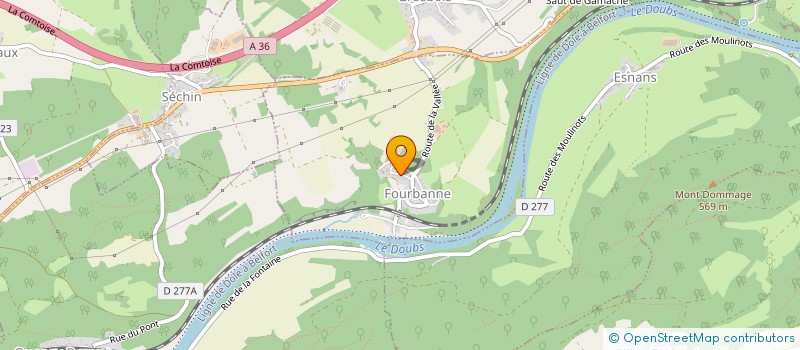 localisation de l'entreprise MADAME MYRIAM GOIGNAN  FOURBANNE