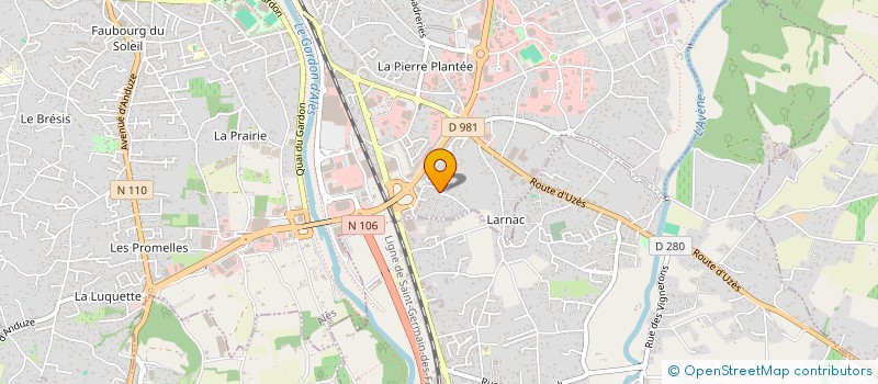 localisation de l'entreprise MADAME MYRIAM GOUDET  ALES