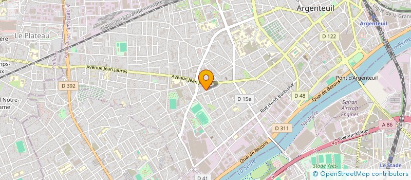 localisation de l'entreprise MADAME MYRIAM GOUNTAF  ARGENTEUIL