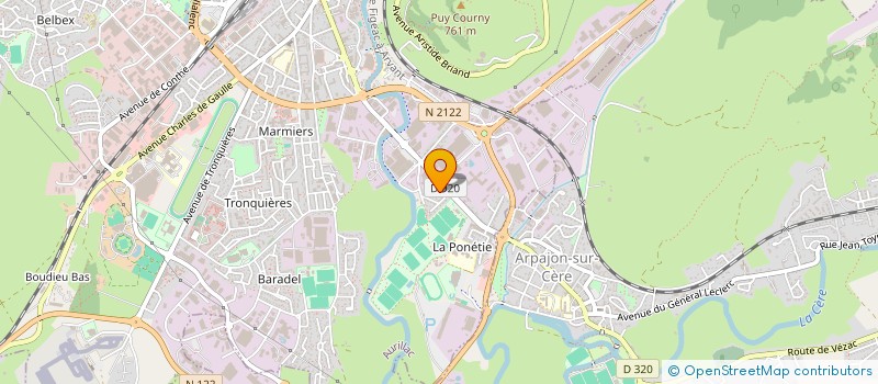 localisation de l'entreprise MADAME MYRIAM GRAUGNARD à AURILLAC