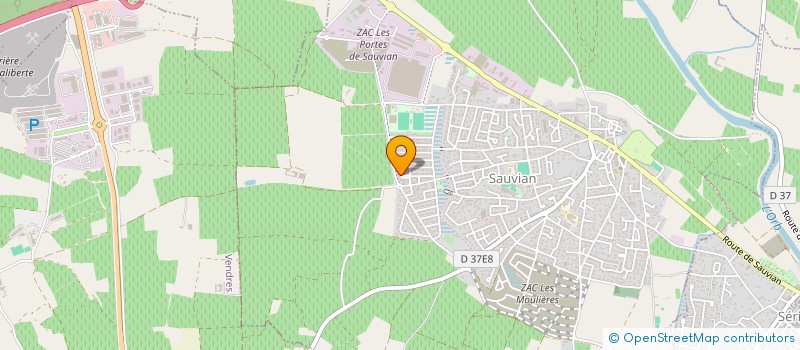 localisation de l'entreprise MADAME MYRIAM GUENDOUZ  SAUVIAN