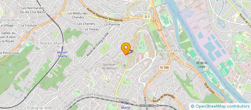 localisation de l'entreprise MADAME MYRIAM GUENFOUD  LE PECQ